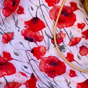 Manta entretiempo poppies