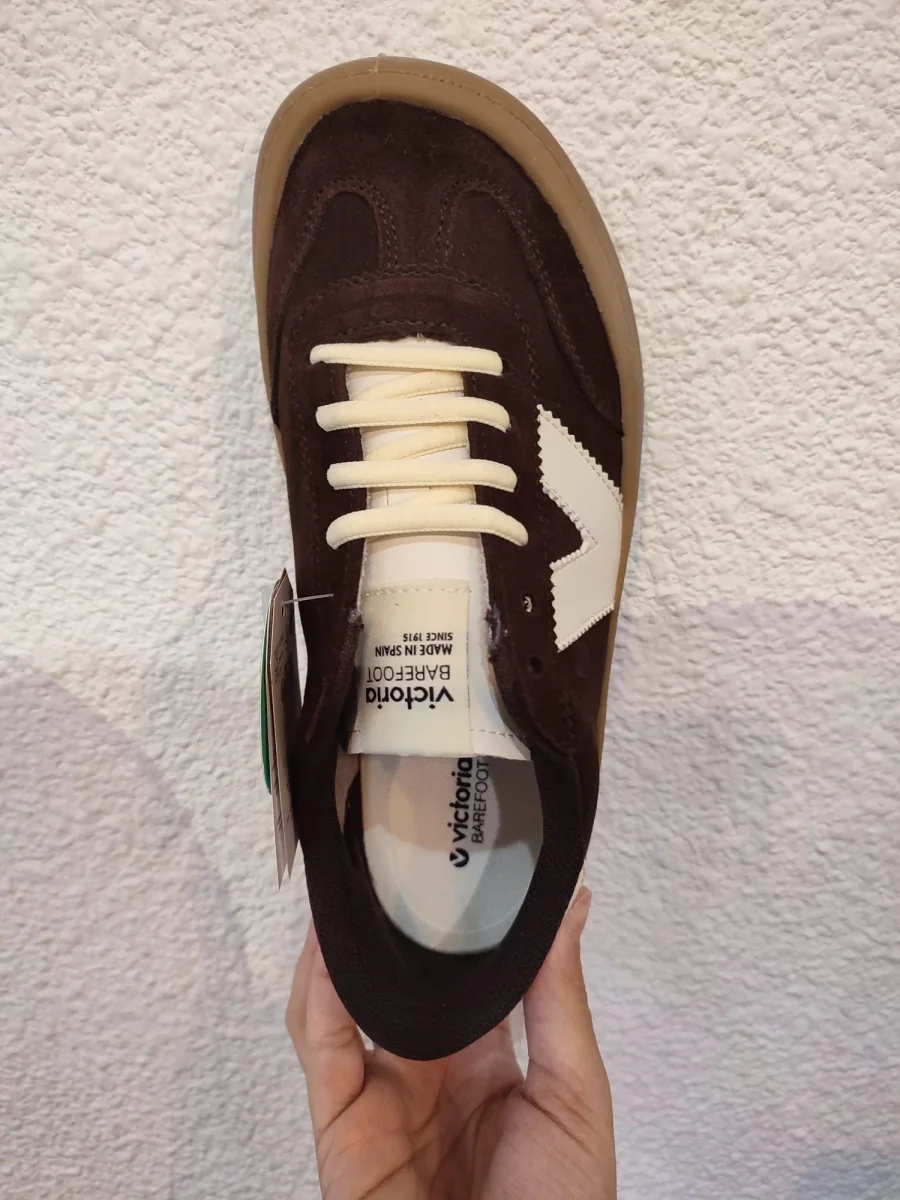Victoria Deportiva Olmo Barefoot Marrón Serraje - Imagen 3