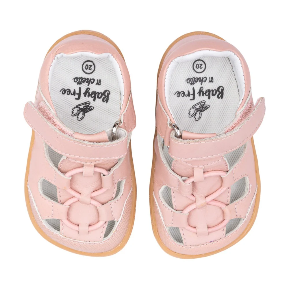 Sandalia piel baby free rosa – Chetto - Imagen 4