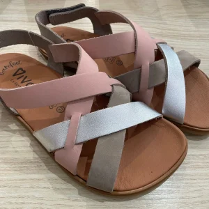 Sandalia barefoot Vivant Brisa gris/plata
