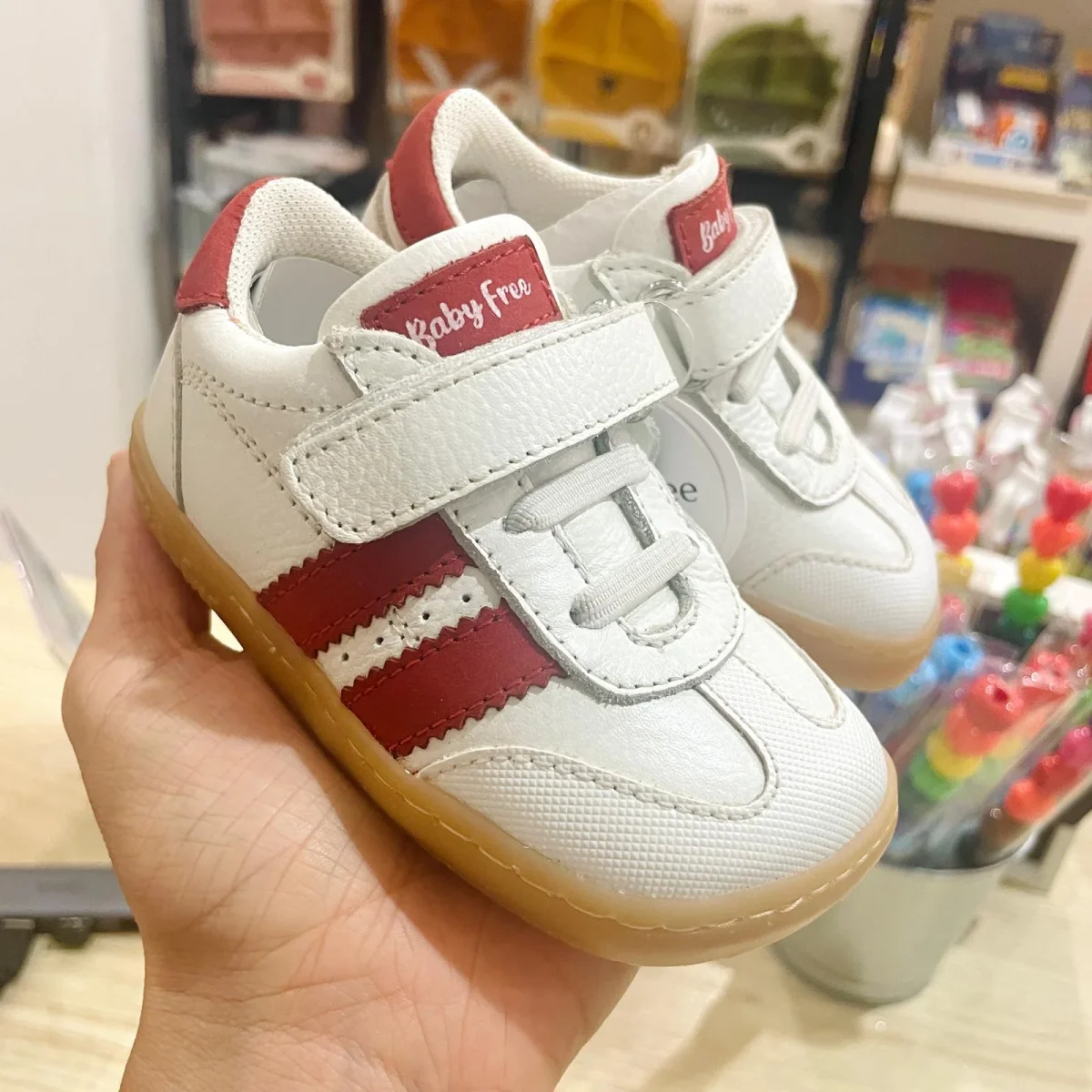 Deportiva Piel Blanco & Rojo – Chetto - Imagen 3