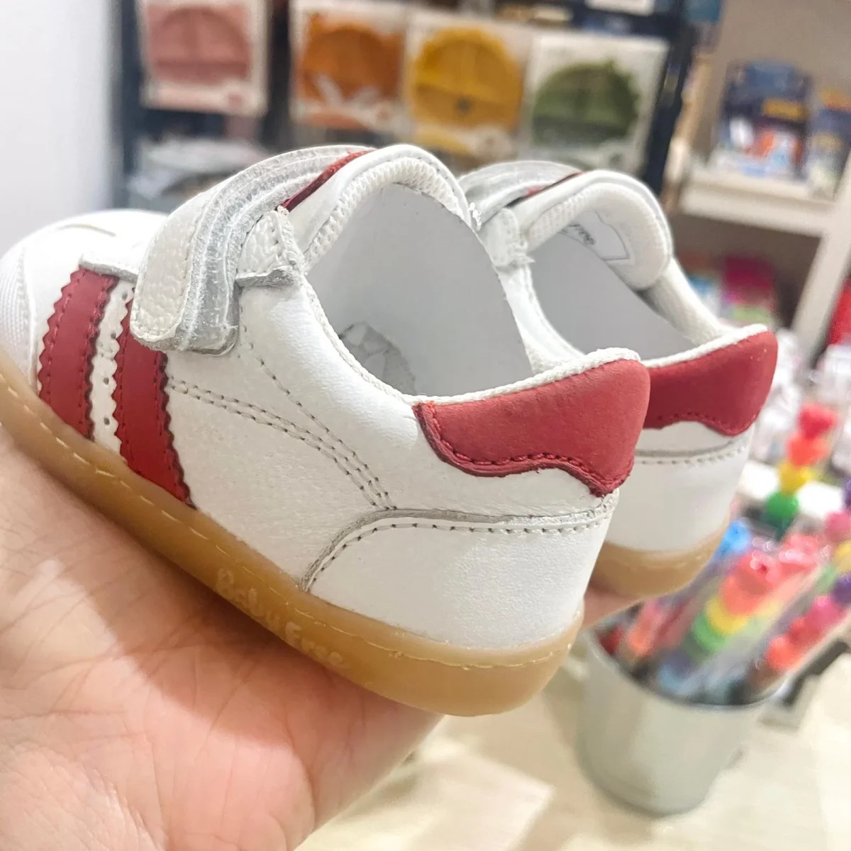 Deportiva Piel Blanco & Rojo – Chetto - Imagen 4