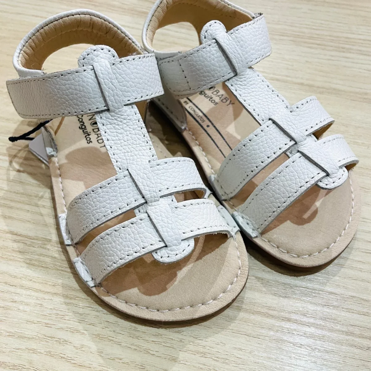 Conguitos - Sandalias Piel blanca tiras - Imagen 3