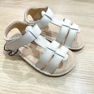 Conguitos - Sandalias Piel blanca tiras