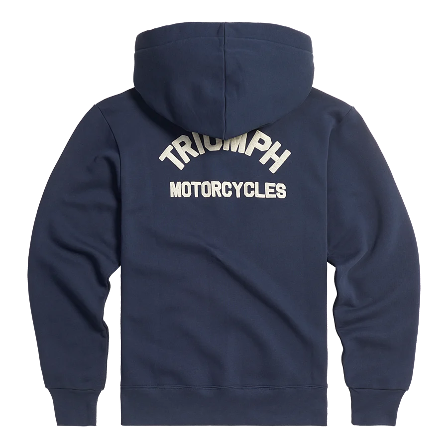 Triumph Sudadera con capucha Dolan con cremallera completa azul - Imagen 5