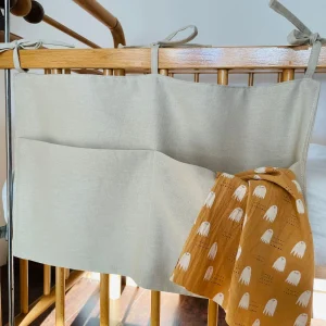 Organizador de cuna lino beige