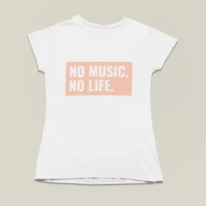 Camiseta de mujer - No music, no life