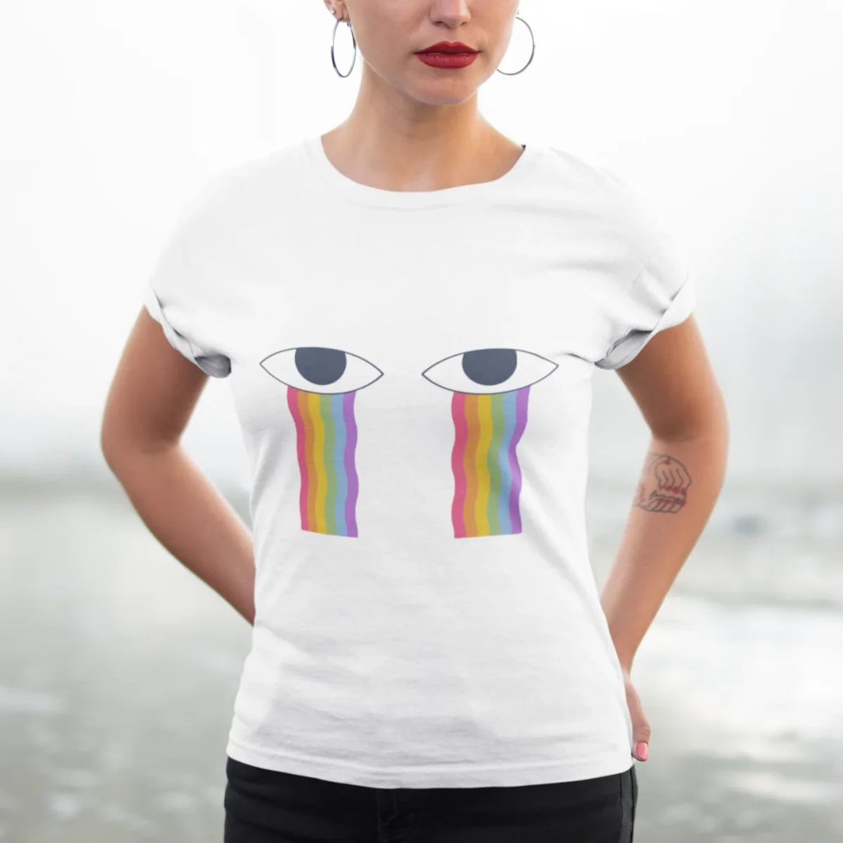 Camiseta de mujer - Rainbow Gaze