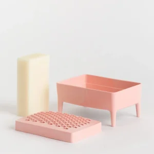 Jabonera Bubble Buddy de Foekje Fleur - Pink + Jabón de limpieza orgánico
