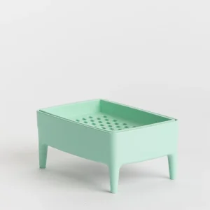 Jabonera Bubble Buddy de Foekje Fleur - Mint plástico reciclado