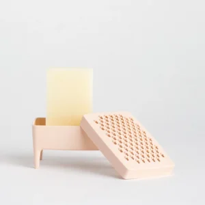 Jabonera Bubble Buddy de Foekje Fleur - Powder Pink + Jabón de limpieza orgánico