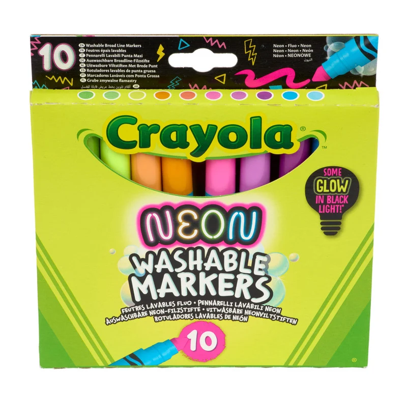 10 rotuladores lavables NEON - Crayola (Liquidación) - Imagen 3