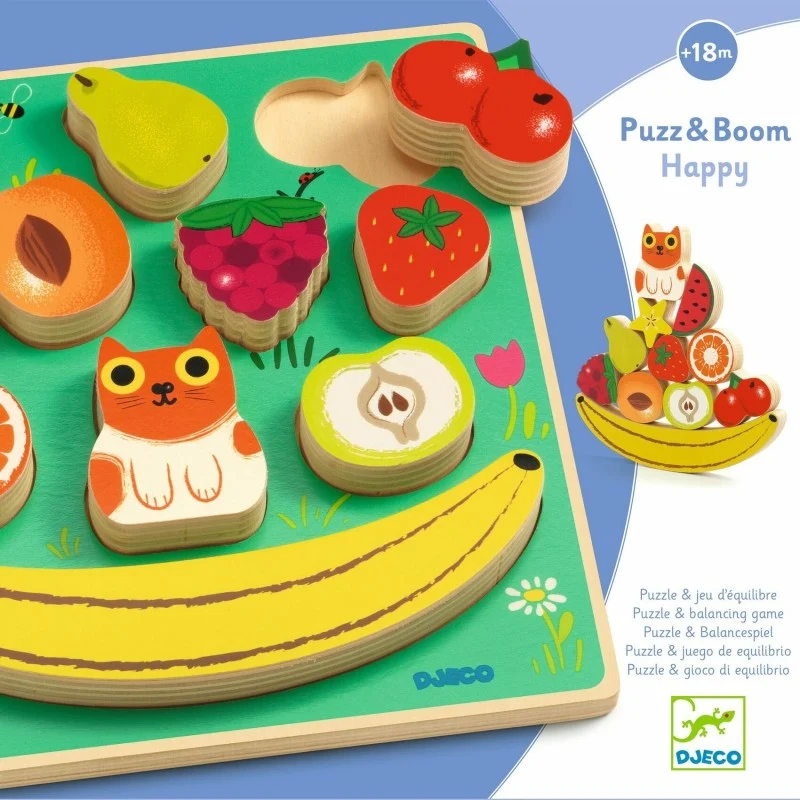Puzz & Boom Happy - Djeco - Imagen 2