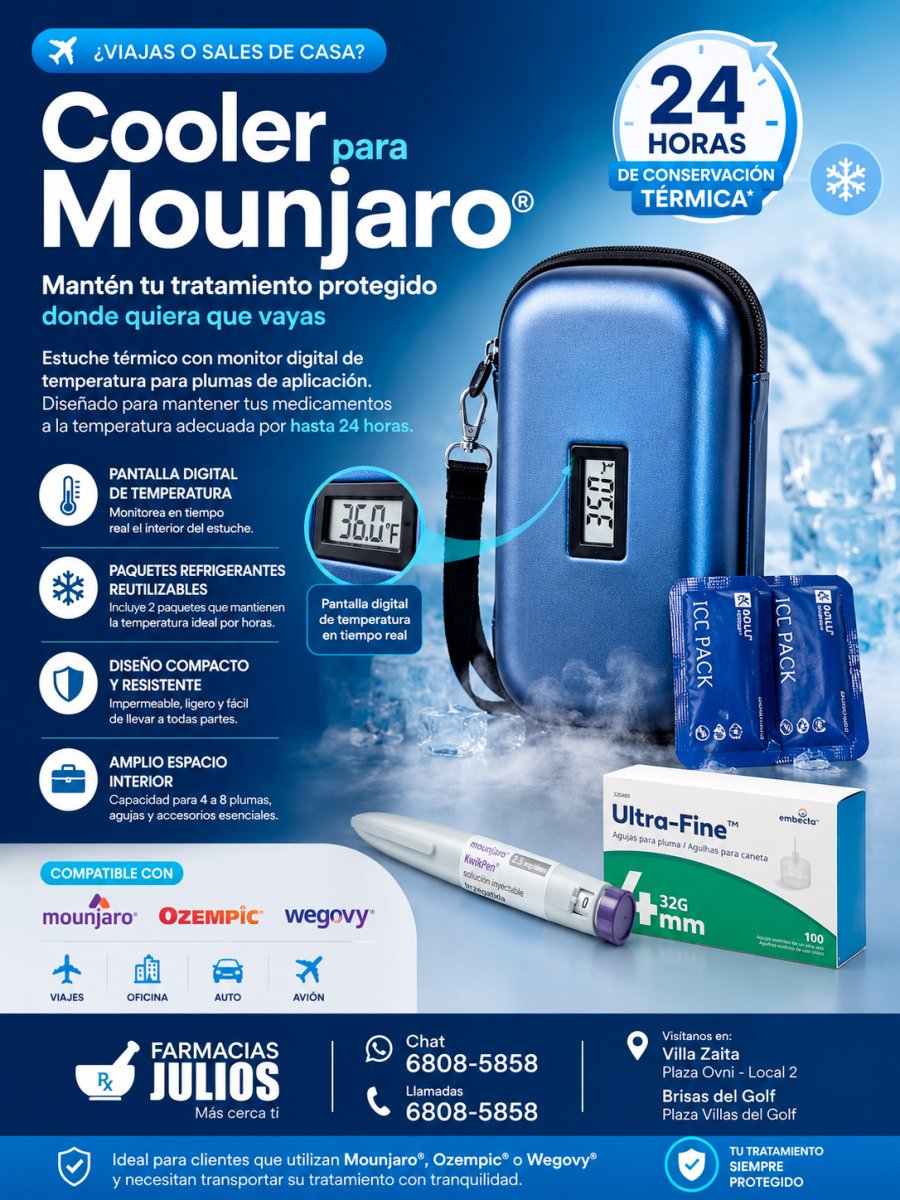 Cooler para Mounjaro con Monitor Digital de Temperatura 24 Horas - Imagen 2