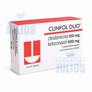 CLINFOL DUO Clindamicina + Ketoconazol | Cápsulas Vaginales