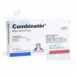 Combinatér® Minoxidil Tabletas Orales para Alopecia y Crecimiento Capilar
