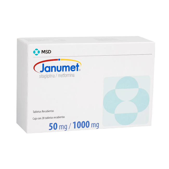 Janumet 50mg / 1000mg Sitagliptina Metformina - Imagen 2