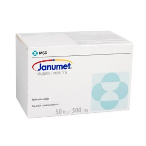 Janumet 50mg / 500mg Sitagliptina Metformina