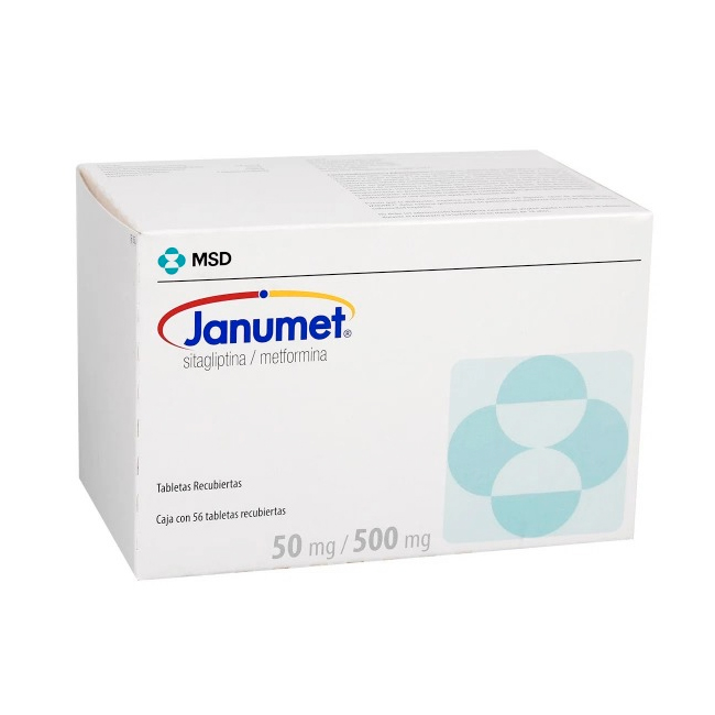 Janumet 50mg / 500mg Sitagliptina Metformina - Imagen 2