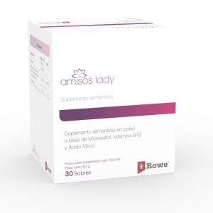 Amisos Lady Caja 30 sobres Mioinositol Vitamina B12 Ácido fólico