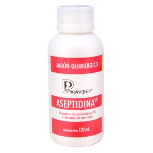 ASEPTIDINA – Jabón Quirúrgico Clorhexidina 120ml