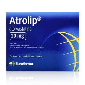 Atorlip Atorvastatina 20mg Reducir Niveles de Colesterol