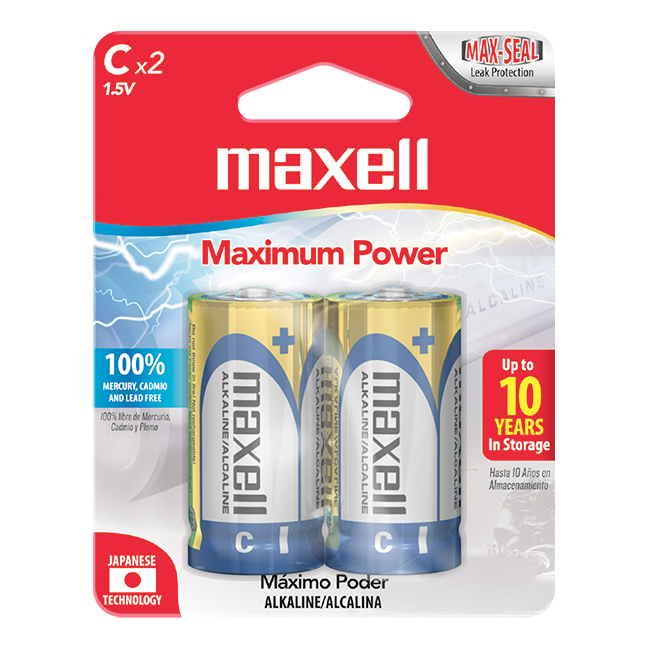 Batería Alcalina Tipo C Maxell - Imagen 2