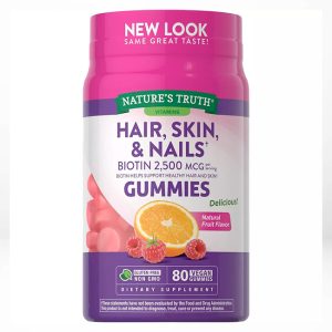 Cabello Piel Uñas Gomitas Veganas con Biotina Natures Truth