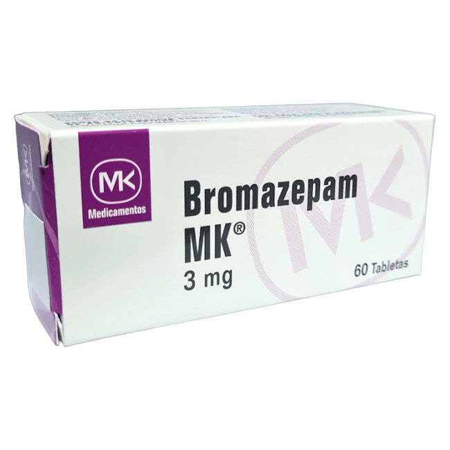 Bromazepam MK 3mg Manejo de Ansiedad, Estrés y Trastornos Psicosomáticos - Imagen 2