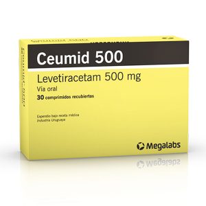 Ceumid 500 Levetiracetam 500mg Anticonvulsivo Crisis Epilépticas