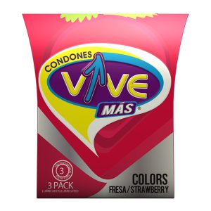Condones Vive Colors Fresa