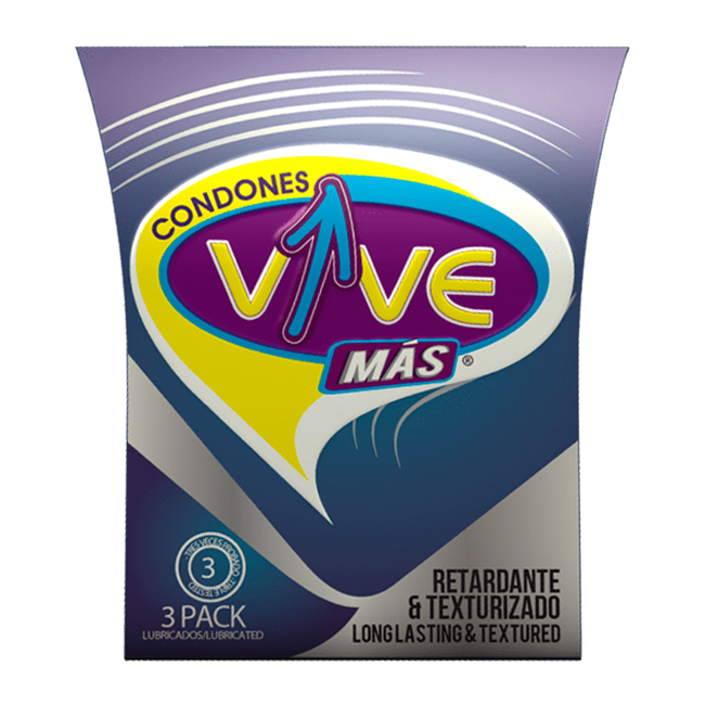 Condones Vive Retardante y Texturizado - Imagen 2