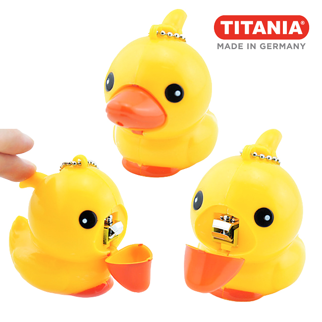 Cortaúñas para niños con forma de patito de hule marca Titania - Imagen 2