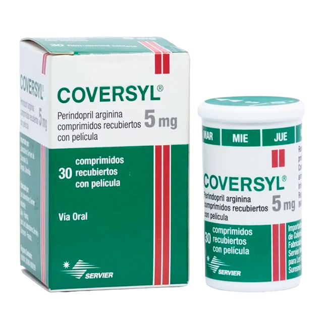 Coversyl 5 mg Perindopril Arginina Servier - Imagen 2