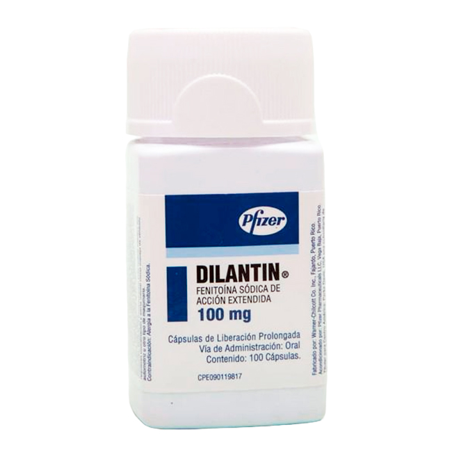 Dilantin Cápsulas 100mg Anticonvulsivo Eficaz para el Control de Convulsiones - Imagen 2