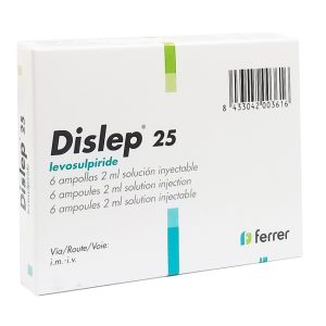 Dislep Solución Inyectable Levosulpiride 25mg/2mL