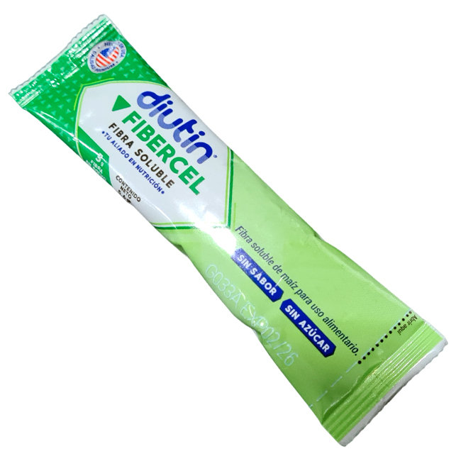 Diutin Fibercel Sachets 5g Fibra Soluble para un Tránsito Intestinal Saludable - Imagen 2