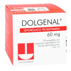 Dolgenal Ketorolaco Trometamina 60mg Solución Inyectable 2ml