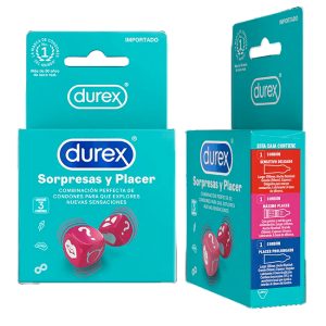 Condones Durex Sorpresas y Placer