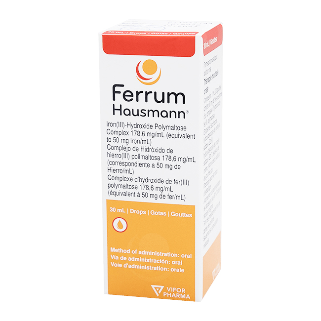 Ferrum Hausmann Gotas 30ml tratamiento para la Carencia de Hierro - Imagen 2