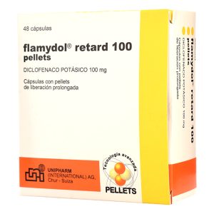 Flamydol Retard (Diclofenaco potásico) 100mg – Dolor e Inflamación