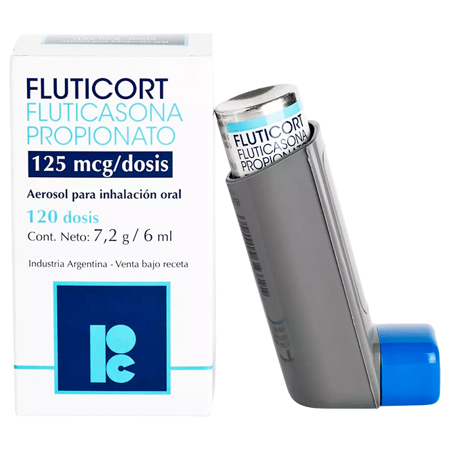 Fluticort Inhalador con Fluticasona 125mcg: 120 Dosis para Control Respiratorio - Imagen 2