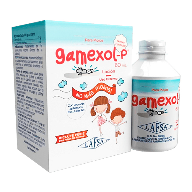 Gamexol-P 60ml Loción Antipiojo - Imagen 2
