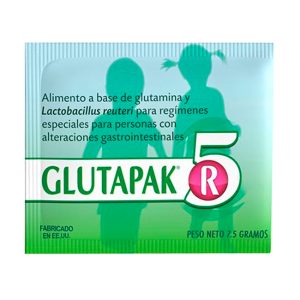 Glutapak 5R Sobre 7.5g Recuperación de la Mucosa Intestinal