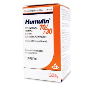 Humulin 70/30 Insulina Humana 100UI/mL – Suspensión Inyectable 10 mL
