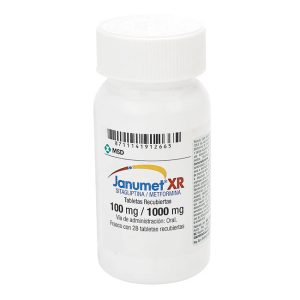 Janumet XR 100mg / 1000mg Sitagliptina Metformina