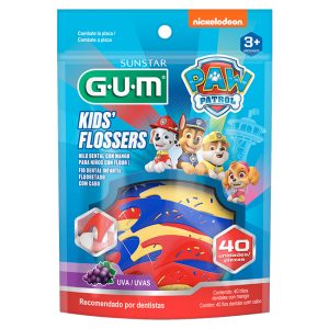 GUM Paw Patrol Flosser – Hilo dental con mango para niños