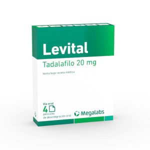 Levital Films Tadalafilo 20mg Tratamiento Disfunción Eréctil