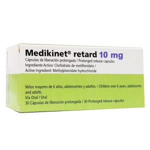 Medikinet Retard 10mg Tratamiento de Liberación Prolongada para el Trastorno por Déficit de Atención e Hiperactividad (TDAH)