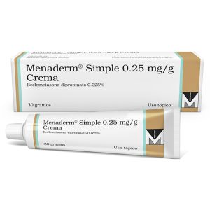 Menaderm Simple 0.25 mg/g Crema
